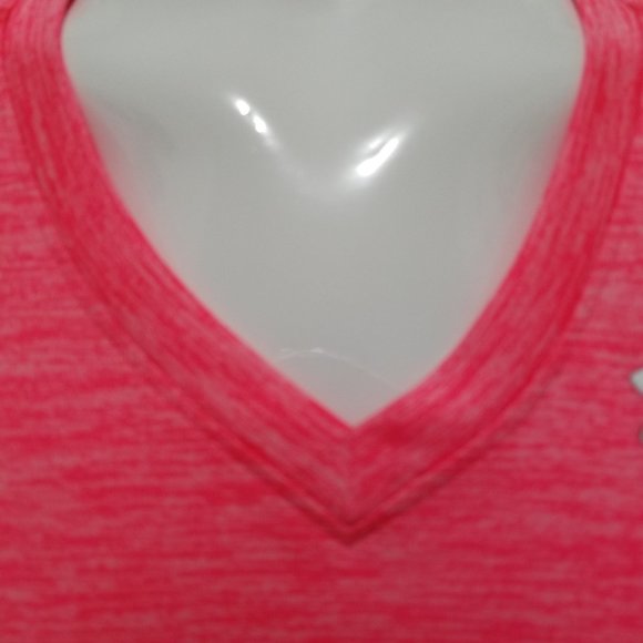 Under Armour shirt Small Twisted Tech HeatGear Semi-Fitted v-neck gym workout - Picture 5 of 10